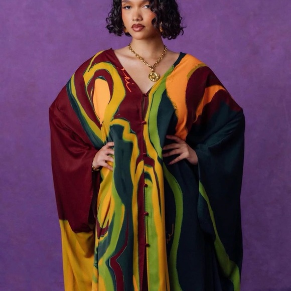 Kai Collective Rabi Kaftan Dress - Picture 2 of 5